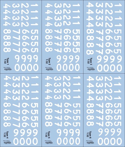 Decals números targa florio - targa,