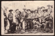 Foto D'epoca Gruppo di Boy Scout