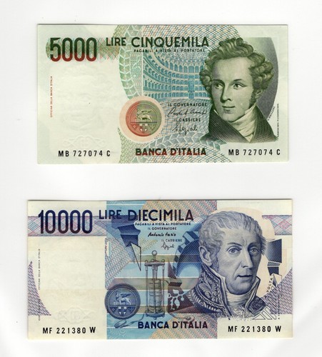 Lotto banconote 5000 lire - 2,