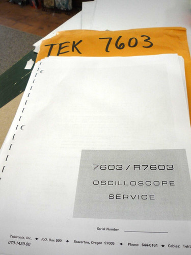Tektronix 7603 r7603 - tektronix, 7603/r7603