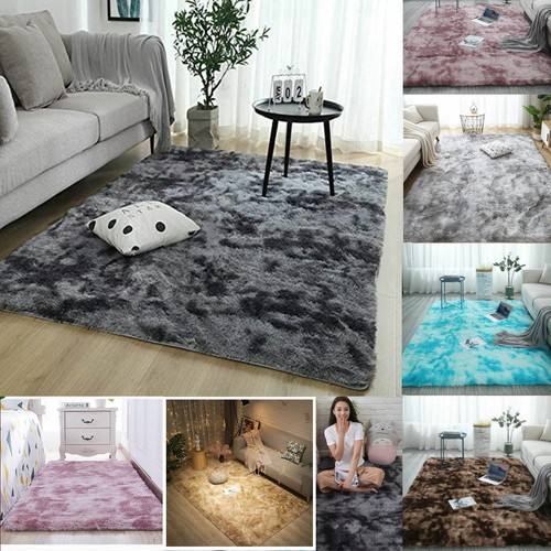 Tappeto soffice bicolore
