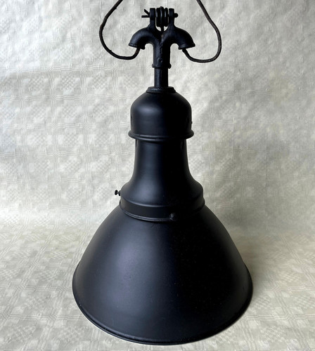 Vecchia lampada smaltata - vecchia,
