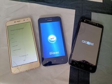 Lotto di 3 Cellulari con vetro
