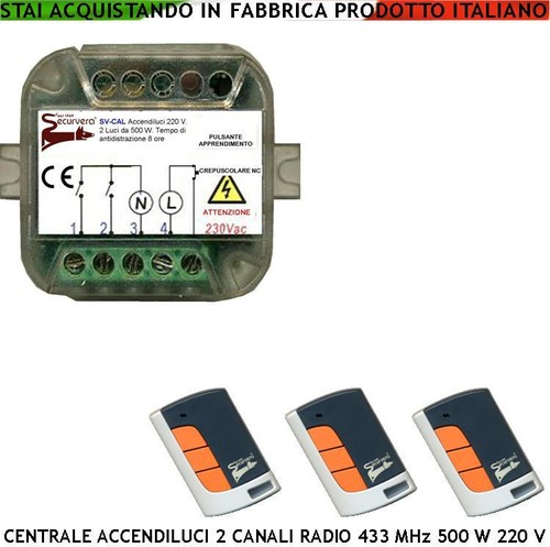 Accendi luci radiocomandi - accendi,