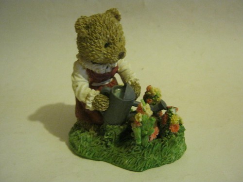Statuina orso fiori - fiori, che