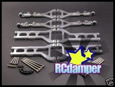 BRACCIO SOSPENSIONE ANTERIORE+POSTERIORE IN LEGA NERO CEN RACING GENESIS NEMESIS GST 46 INFERIORE