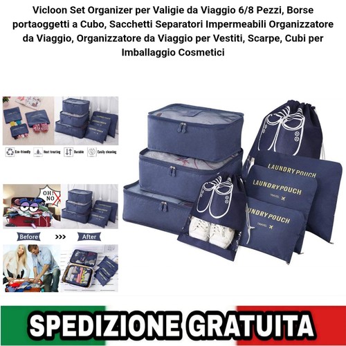 Set organizer valigie - valigie, 6/8