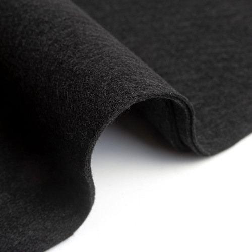 Tessuto feltro pannolenci nero - tessuto,