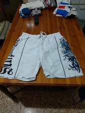 Bermuda, marca Scorpion Bay, colore bianchi, stampa logo, taglia S, usati