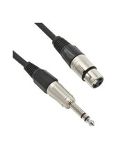 ZZIPP MEZZJ600 CAVO AUDIO XLR FEMMINA / JACK 6.3mm STEREO 6mt