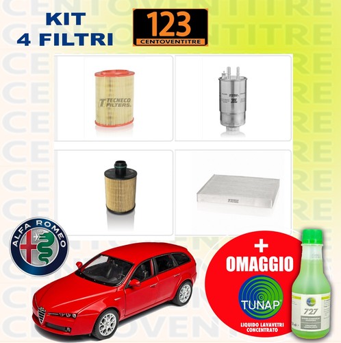 Kit filtri tagliando alfa - kit,
