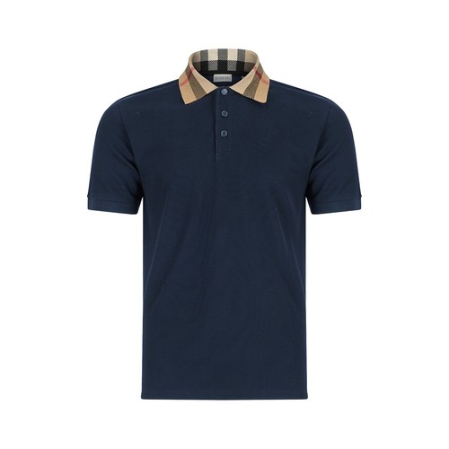 Polo burberry check cody blu - burberry,