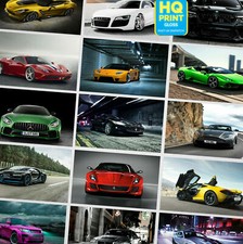60 POSTER SUPER CAR STAMPE