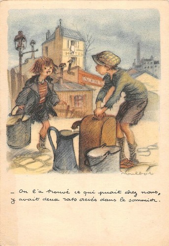 Cpa illustrateur poulbot ce - cpa,