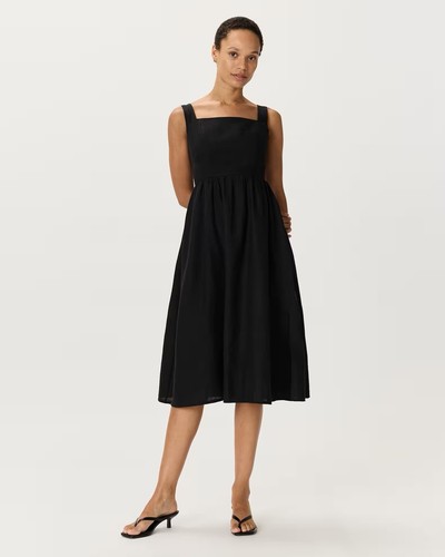 Abito midi quince - midi, lino