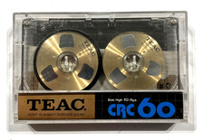 TEAC CRC 60 reel to reel audiocassetta nastro vuoto usato Made in Japan tipo II
