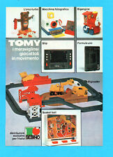 TOP980-PUBBLICITA'/ADVERTISING-1980-TOMY GIOCATTOLI IN MOVIMENTO-SEBINO-1 FOGLIO