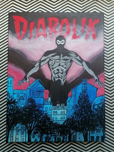 Quadro diabolik acrilico - acrilico, su