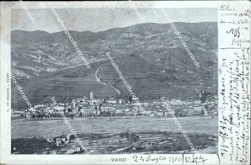 Bs30 cartolina varzi - varzi, provincia
