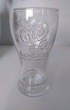 Bicchiere di vetro COCA COLA  UEFA EURO 2012 Poland Ukraine