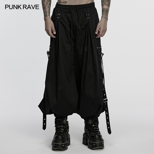 Pantaloni uomo punk - uomo, neri