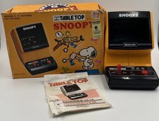 Raro gioco arcade da tavolo Nintendo Snoopy 1983 vintage scatola originale non funzionante
