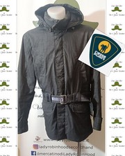 CIESSE PIUMINI PARKA GIUBBOTTO IMBOTTITO GRIGIO con CAPPUCCIO E CINTURA tg 52