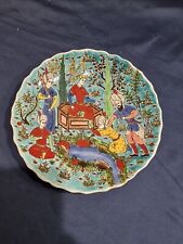 Piatto In Ceramica Dipinto A Mano Made In Turkey Kütahya Turchia Vintage