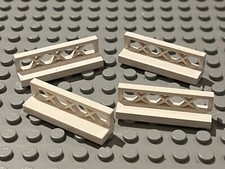 4 x LEGO white Fence ref 3633