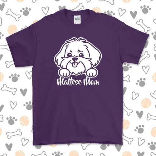 Shirt mamma maltese razza - t-shirt, |
