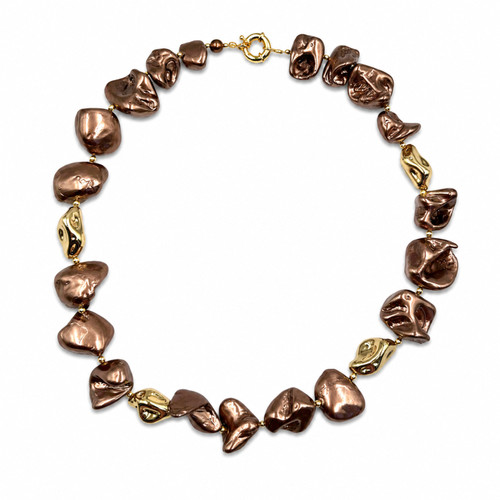 Collana perle conchiglia - collana,