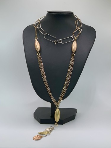 Collana argento oro vintage - collana,