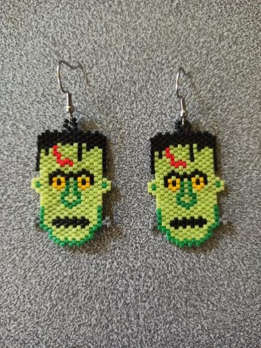 Orecchini halloween perline - orecchini,