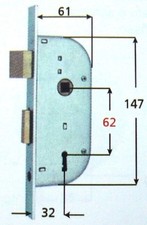 SERRATURA MG 145-32-0 da