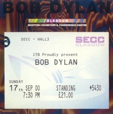 BOB DYLAN - GLASGOW 2000 -
