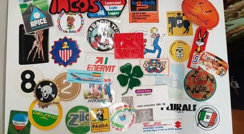 Lotto adesivi misti anni 80 - anni,