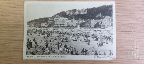 Cartolina trouville reine des - cartolina,