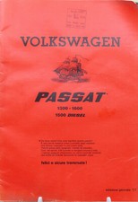 manuale catalogo volkswagen 1300 1600 passat 1500 diesel 1977 dati tecnici