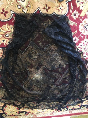 Tovaglia nera vintage con
