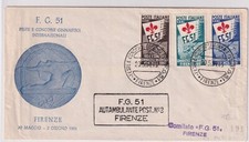 1951 GINNICI SERIE COMPLETA SU BUSTA UFFICIALE DELLA MANIFESTAZIONE RARA CARRARO