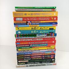 24x Children's Fiction Book Bundle Goosebumps Horrid Henry Storey Treehouse Lot