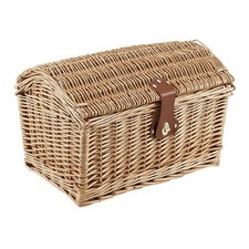 Mvtek Cestino Posteriore 35x21x22cm Bauletto SMALL in Vimini Marrone