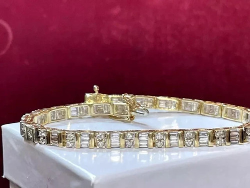 Bracciale tennis 5ct taglio - tennis,