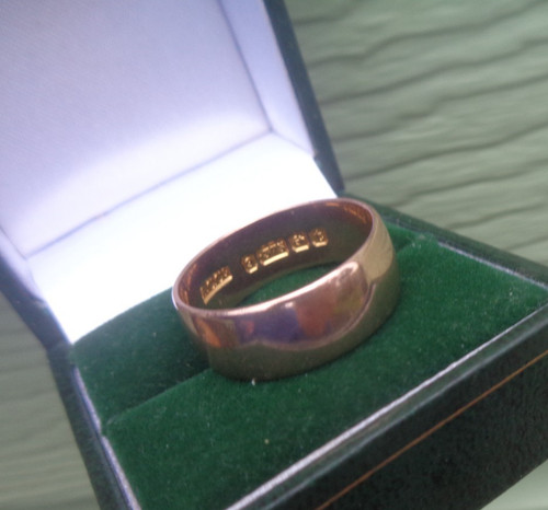 Oro rosa matrimonio anello 9ct - oro,