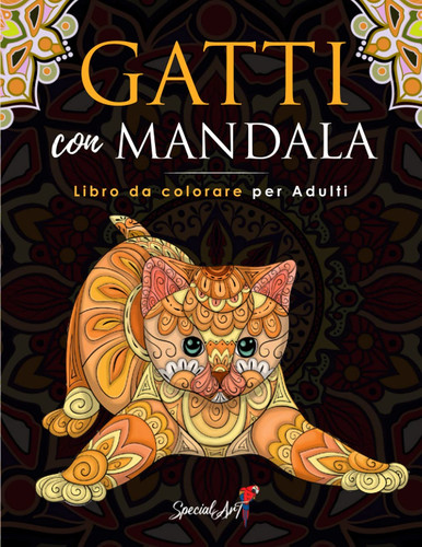 Gatti con mandala libro - gatti, da