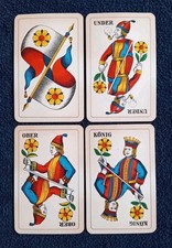 CARTE DA GIOCO ANTICHE SVIZZERE - ANNI '60 - ANTIQUE PLAYING CARDS