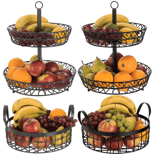 Cesto portafrutta 2 livelli - ,