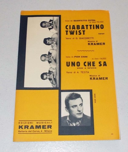 Spartito quartetto cetra - spartito,