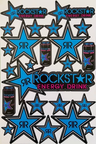 Adesivi rockstars energy drink - adesivi,