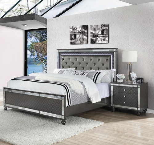 Set letto 3pz pannello queen - 3pz,
